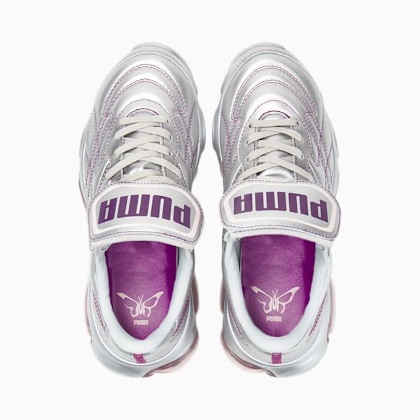 Zapatos deportivos PUMA x DUA LIPA Cell Dome King ML para mujer, Puma Silver-Byzantium-Pink Lady, extralarge