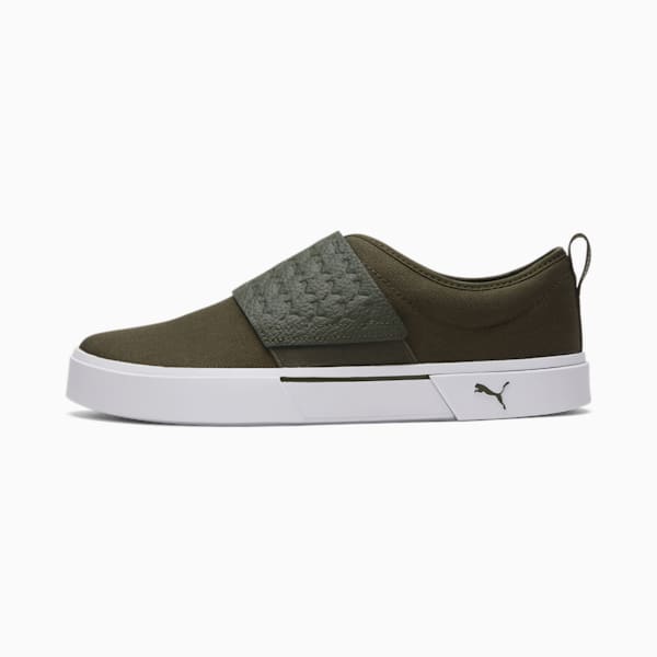 El Rey II Slip-On Logomania Sneakers, Forest Night-Puma White, extralarge