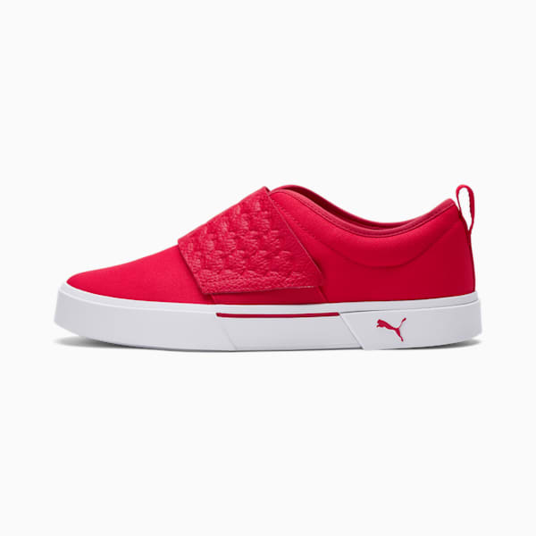 El Rey II Slip-On Logomania Sneakers, High Risk Red-Puma White, extralarge