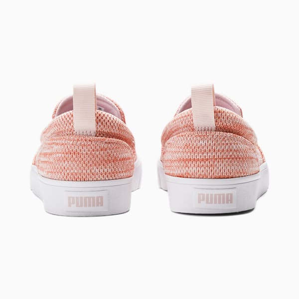 Bari Slip-On Comfort Knit Women's Sneakers, Rosette-Chalk Pink, extralarge