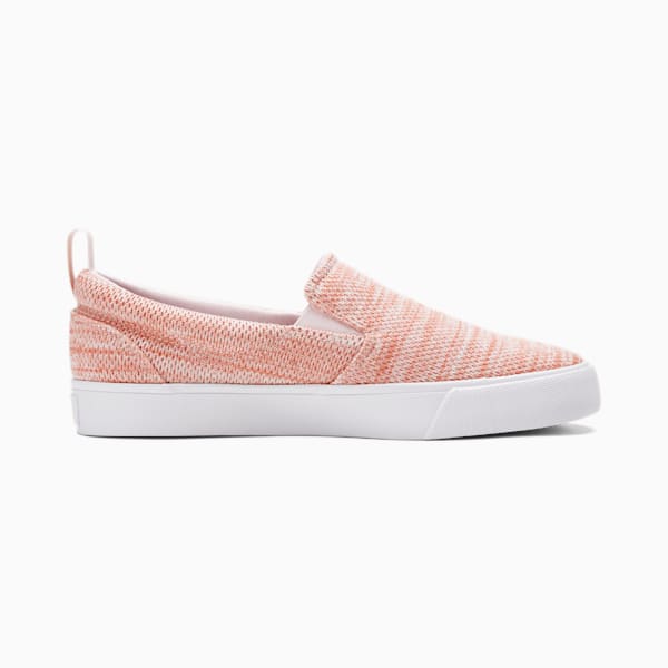 Bari Slip-On Comfort Knit Women's Sneakers, Rosette-Chalk Pink, extralarge