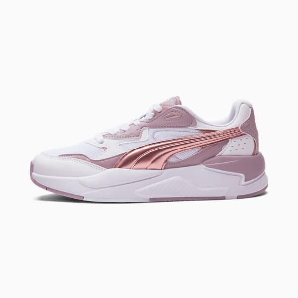 X-Ray Speed Metallic Women's Sneakers, Puma White-Rose Gold-Quail, extralarge