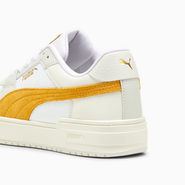 CA Pro Suede Sneakers, PUMA White-Vapor Gray-Mustard Seed, extralarge
