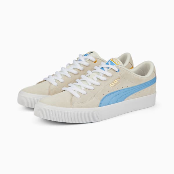 ユニセックス スケートボード スウェード ニトロ アルゼンティーナ スニーカー, Marshmallow-Team Light Blue-Spectra Yellow