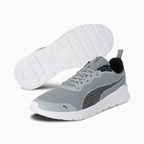 Lyon Men's Sneakers, Quarry-Puma Black-Silver, extralarge-IND