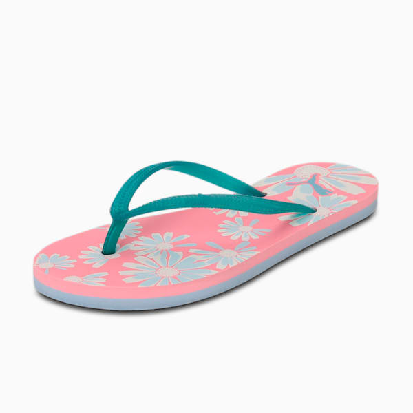 Swift Women's Flip Flops, Peony-Puma White-Blue Fog, extralarge-IND