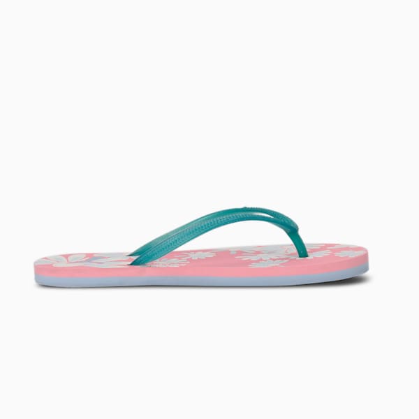 Swift Women's Flip Flops, Peony-Puma White-Blue Fog, extralarge-IND