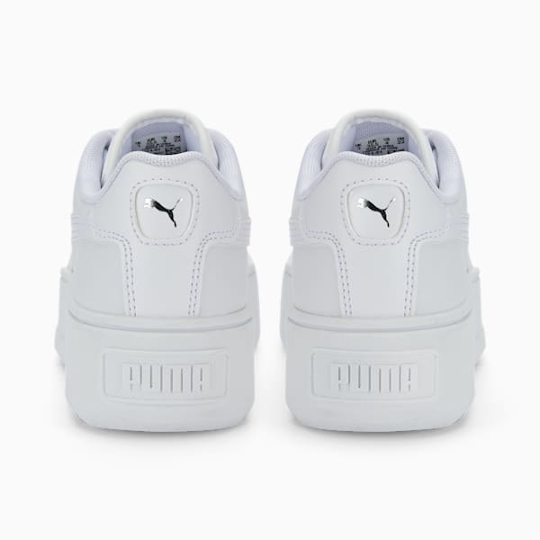 Karmen L Big Kids' Sneakers, Puma White-Puma White, extralarge