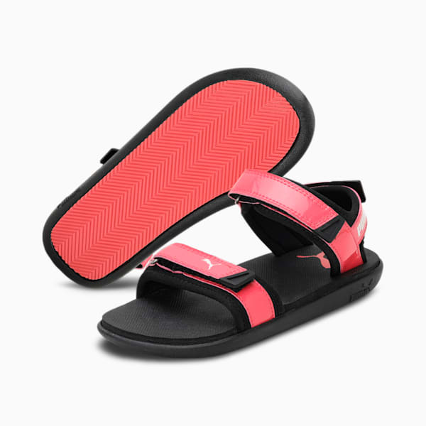 Glam Women's Sandals, Paradise Pink-Puma Black, extralarge-IND
