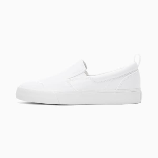 Bari Slip-on Comfort Sneakers Big Kids, Puma White-Puma Silver, extralarge