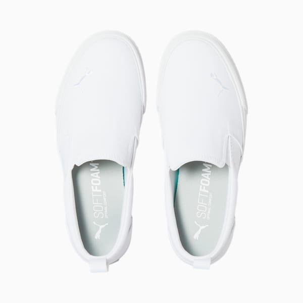 Bari Slip-on Comfort Sneakers Big Kids, Puma White-Puma Silver