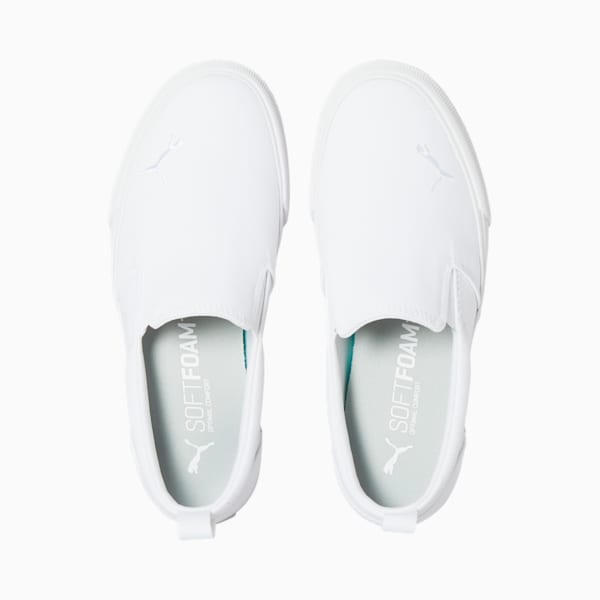 Bari Slip-on Comfort Sneakers Big Kids, Puma White-Puma Silver, extralarge