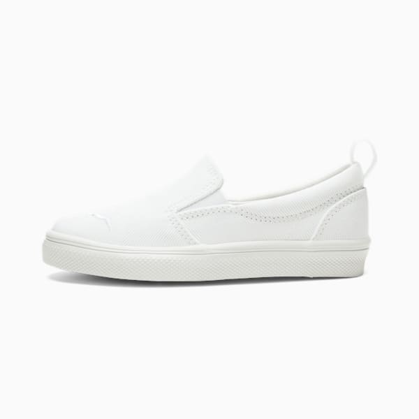 Bari Slip-On Comfort Little Kids' Sneakers, Puma White