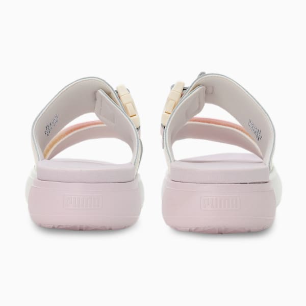 Suede Mayu SummerCamp WoMen's Sandal, Pristine-Lavender Fog, extralarge-IND