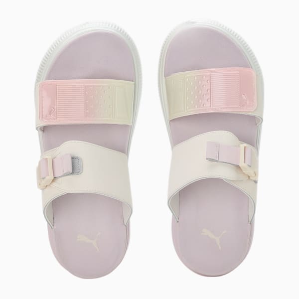 Suede Mayu SummerCamp WoMen's Sandal, Pristine-Lavender Fog, extralarge-IND