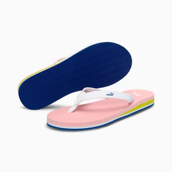 Alice Women's Flip-Flops, Lotus-Nrgy Yellow-Nebulas Blue-Puma White, extralarge-IND