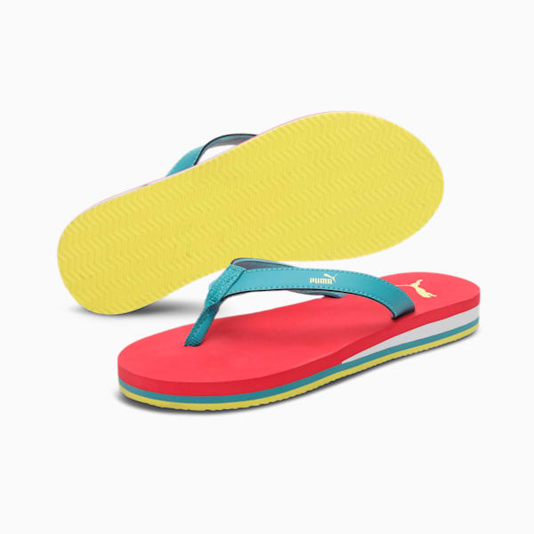 Alice Women's Flipflops, Beetroot Purple-Porcelain-Fresh Yellow-PUMA White