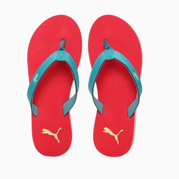 Alice Women's Flip-Flops, Beetroot Purple-Porcelain-Fresh Yellow-PUMA White, extralarge-IND