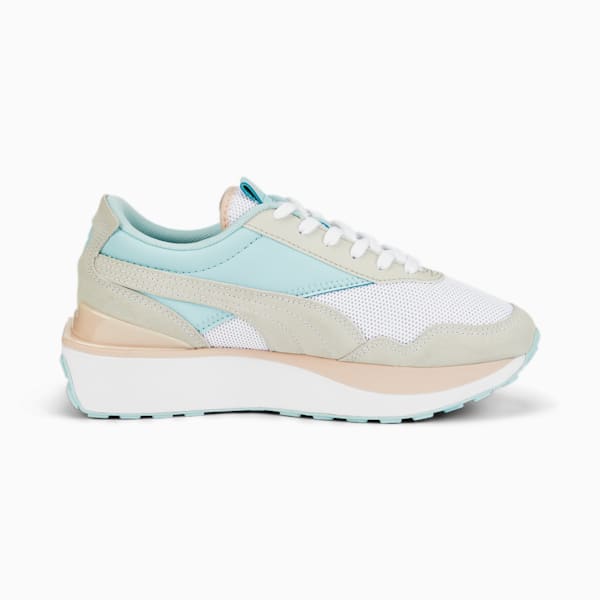Cruise Rider Candy Women's Sneakers, Puma White-Light Aqua, extralarge-IND