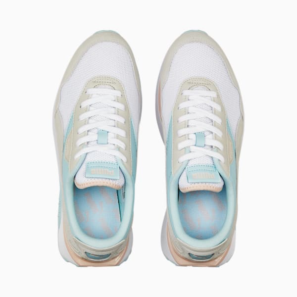 Cruise Rider Candy Women's Sneakers, Puma White-Light Aqua, extralarge-IND