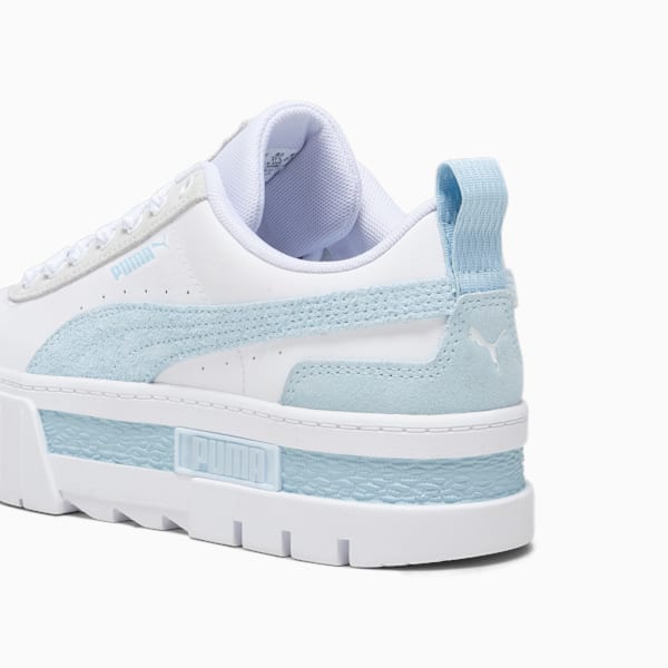 Mayze Mix Women's Sneakers, PUMA White-Icy Blue, extralarge-IND