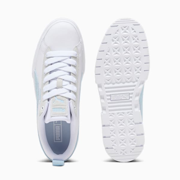 Mayze Mix Women's Sneakers, PUMA White-Icy Blue, extralarge-IND