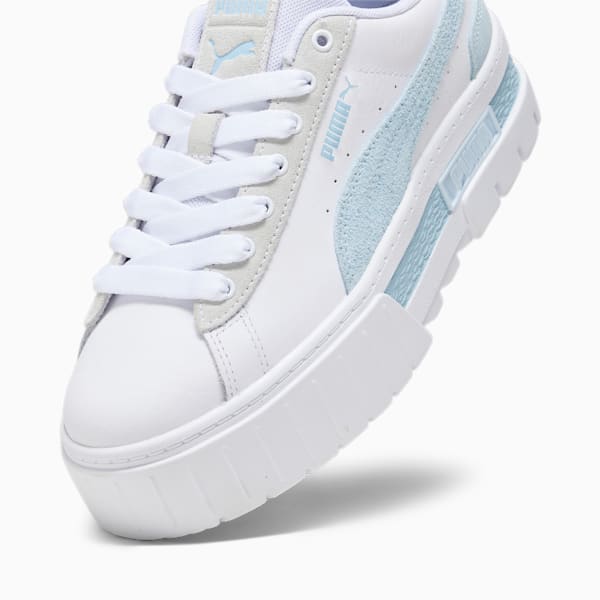 Mayze Mix Women's Sneakers, PUMA White-Icy Blue, extralarge-IND