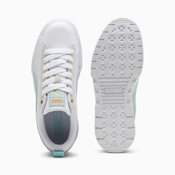 Mayze Mix Women's Sneakers, PUMA White-Turquoise Surf, extralarge