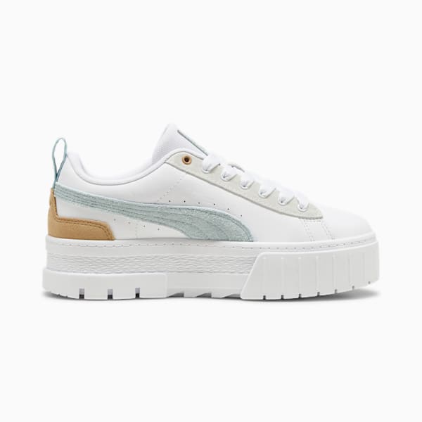 Mayze Mix Women's Sneakers, PUMA White-Turquoise Surf, extralarge