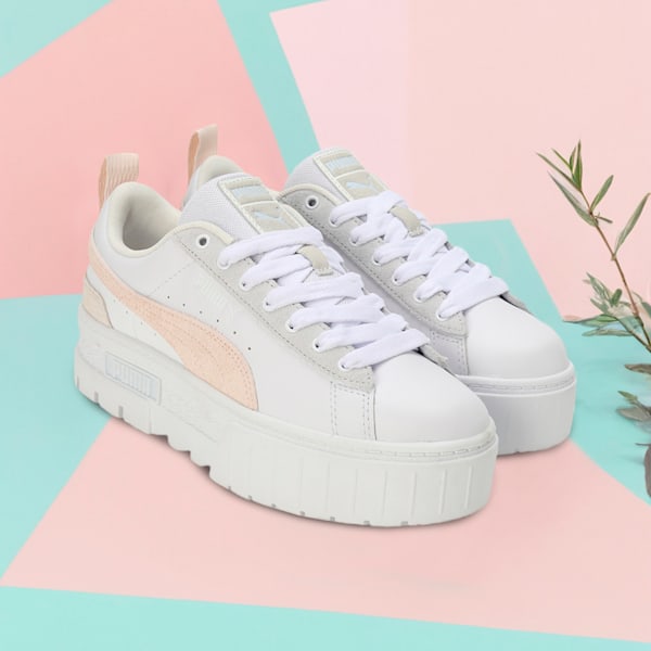 Mayze Mix Women's Sneakers, PUMA White-Rosebay, extralarge-IND