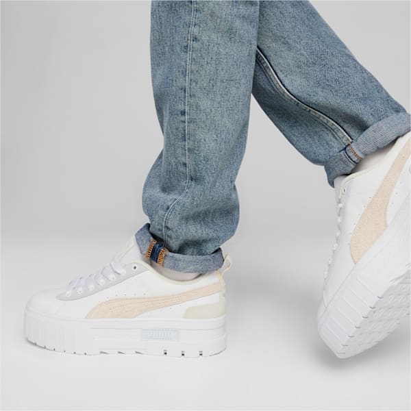 ウィメンズ メイズ ミックス スニーカー, PUMA White-Rosebay, extralarge-JPN