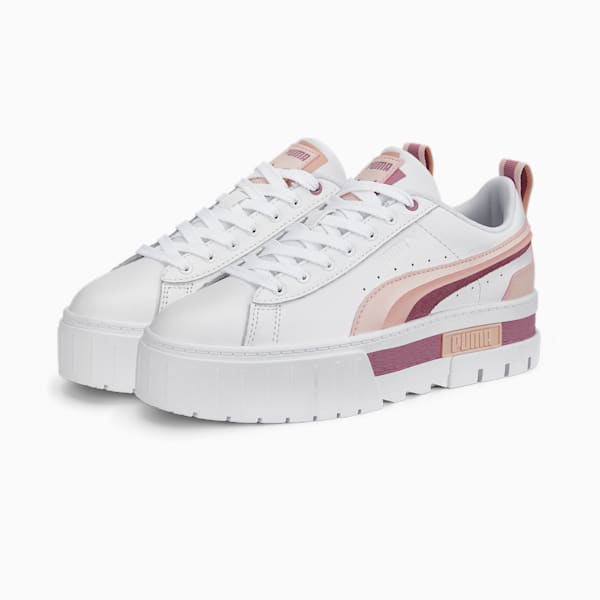 Mayze FS Interest Women's Sneakers, Puma White-Pale Grape, extralarge