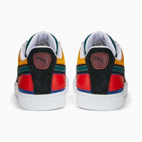 ユニセックス スウェード レイヤーズ スニーカー, Blazing Blue-Varsity Green-PUMA White