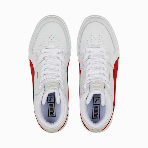 CA Pro Mid Heritage Men's Sneakers, Puma White-Burnt Red, extralarge