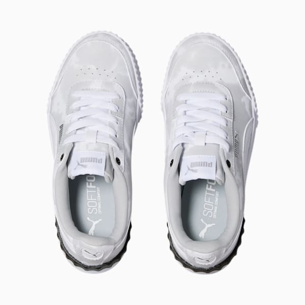 Carina Lift Summer Sneakers Big Kids, Puma White-Puma White-Harbor Mist, extralarge