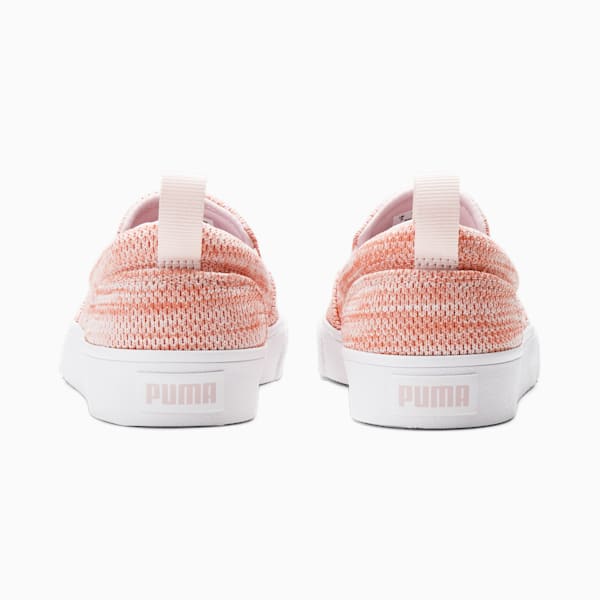 Bari Slip-On Comfort Knit Sneakers Big Kids, Rosette-Chalk Pink
