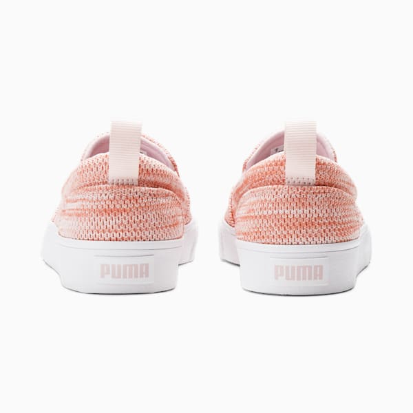 Bari Slip-On Comfort Knit Sneakers Big Kids, Rosette-Chalk Pink, extralarge