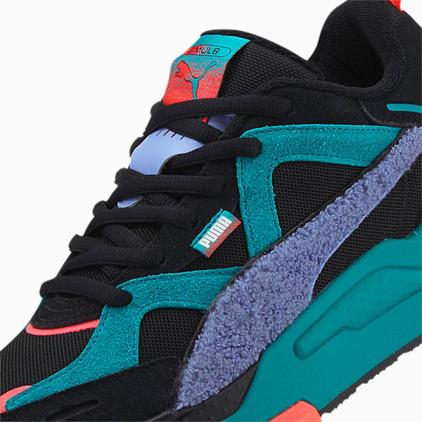 RS-Simul8 Fandom Sneakers, Puma Black-Deep Aqua, extralarge-IND