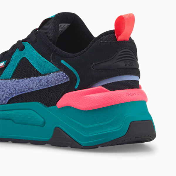 RS-Simul8 Fandom Sneakers, Puma Black-Deep Aqua, extralarge-IND