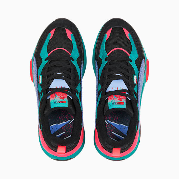 RS-Simul8 Fandom Sneakers, Puma Black-Deep Aqua, extralarge-IND