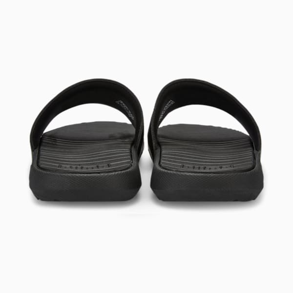 Cool Cat Power Slides, Steel Gray-Puma Black-Puma White, extralarge