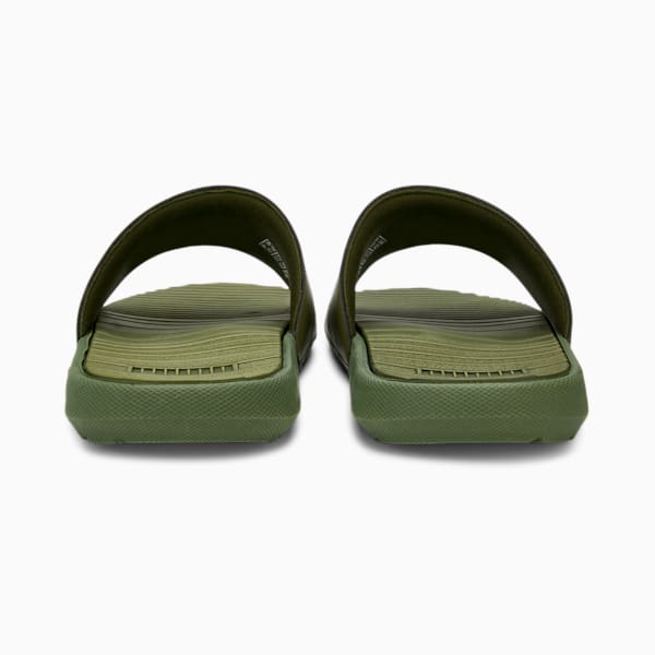 Cool Cat Power Slides, Burnt Olive-Puma Black, extralarge