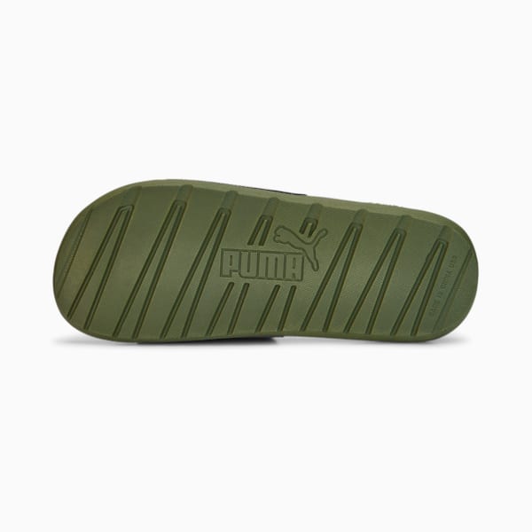 Cool Cat Power Slides, Burnt Olive-Puma Black, extralarge