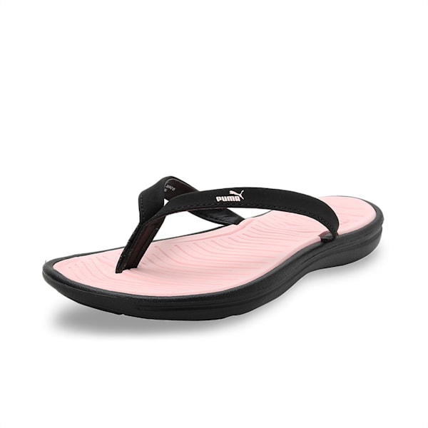 Daisy Women's Flip Flops, Lotus-PUMA Black, extralarge-IND