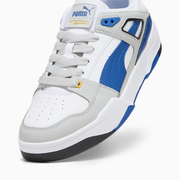 Slipstream Leather Sneakers, Puma White-Clyde Royal, extralarge-IND