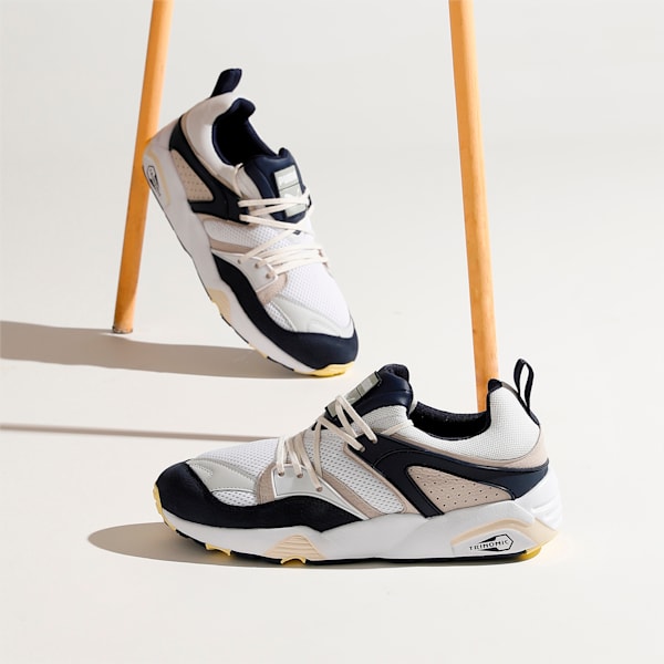 Blaze of Glory Unisex Sneakers, Puma White-Peacoat, extralarge-IND