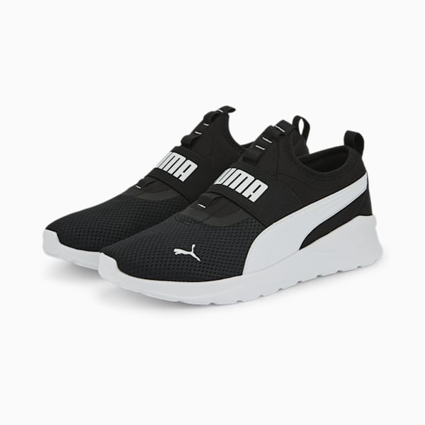 Anzarun Lite Slip-On Unisex Sneakers, Puma Black-Puma White, extralarge-IND