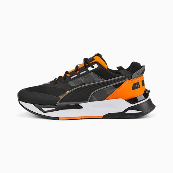 Mirage Sport Tech Neon Sneakers, Puma Black-Vibrant Orange, extralarge-IND