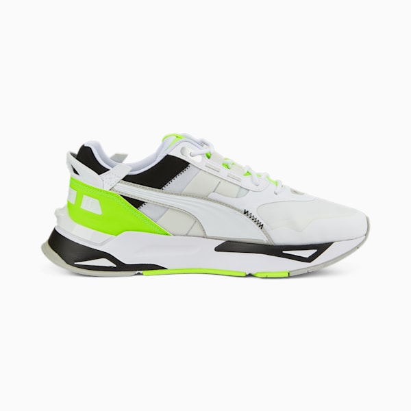 Mirage Sport Tech Neon Sneakers, Puma White-Lime Squeeze