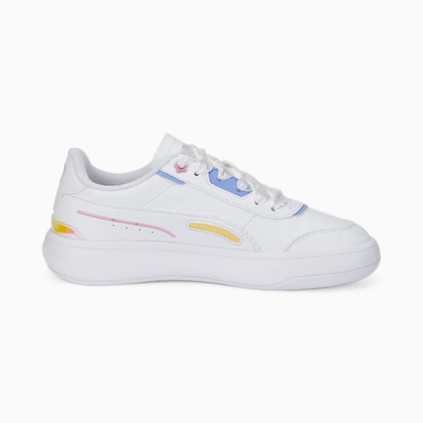 Tori Pixie Women's Sneakers, Puma White-Pale Lemon-PRISM PINK-Lavendar Pop, extralarge-IND